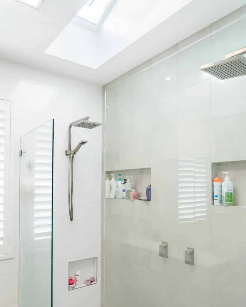 Bathroom with skylight